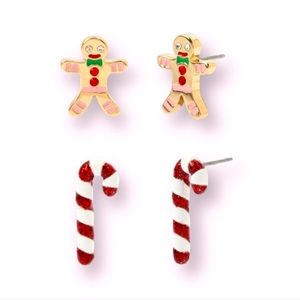 Betsey Johnson Christmas Stud Earrings